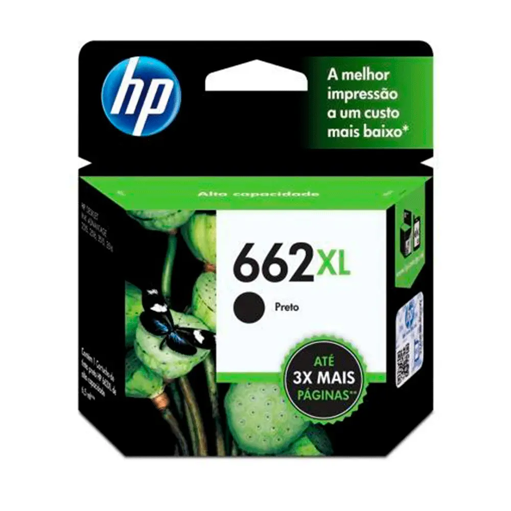 Cartucho HP 662 Preto XL